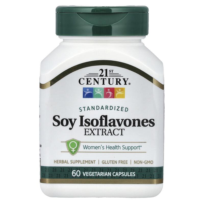 Soy Isoflavones Extract, Standardized, 60 Vegetarian Capsules (50 Mg Per Capsules)