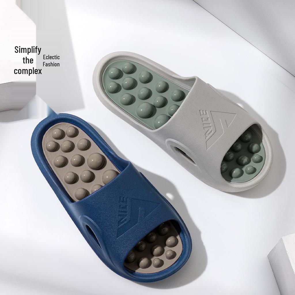 Unisex Non-Slip Acupressure Massage Slippers for Home and Shower