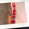 7 Stück BTS Mitgliedersignatur Acryl Schlüsselanhänger, Roter Scheiben Anhänger Schlüsselanhänger mit Namensschild, Kpop ARMY Fans Tasche Zubehör