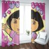 Dora die Entdeckerin Cartoon Heimvorhang, Niedlicher Druck Lichtfilternde Vorhänge, Wohnzimmer, Schlafzimmer, Wärme- und Sonnenschutz