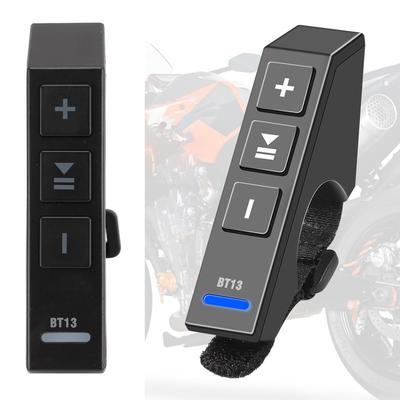 Control Remoto Bluetooth para Manillar de Motocicleta Botón Controlador de Teléfono con Modo de Espera Automático Pulsera de Silicona