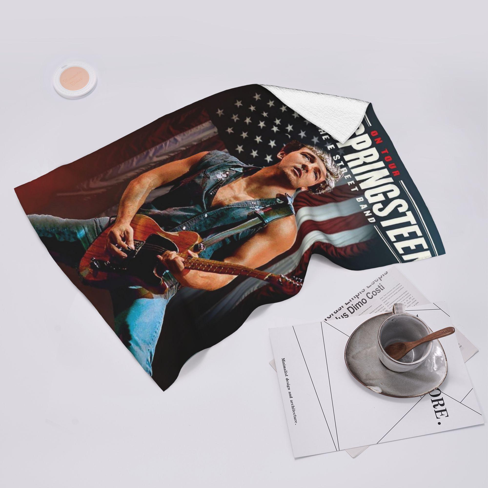 Ka Chen Muda White Bruce Springsteen Soft Face Towel Quick Dry Pool Bath Cotton Towels Absorbent