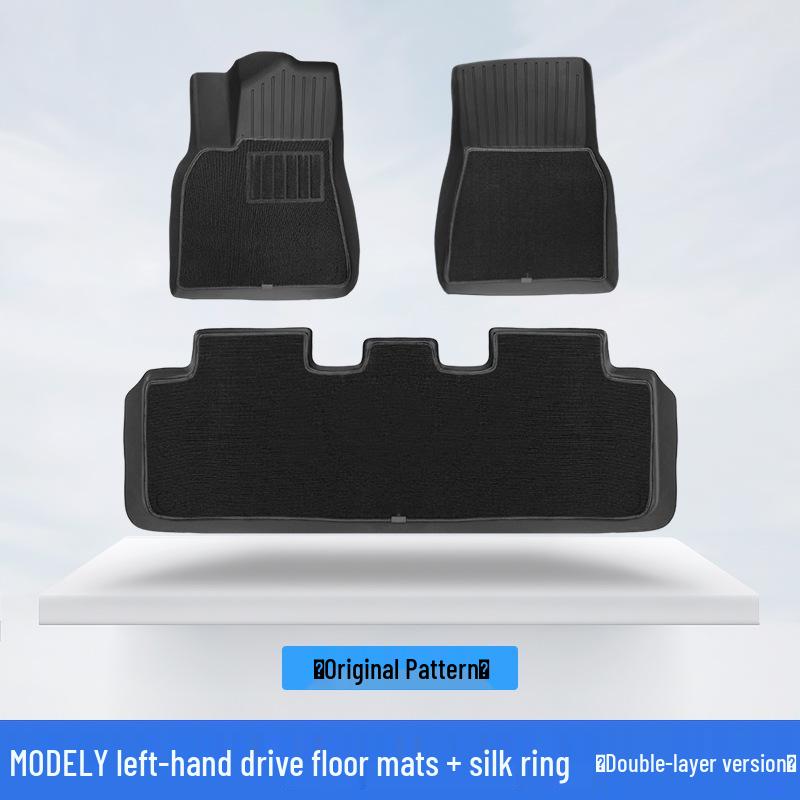 Compatible Tesla Model Y Right-Hand Drive Full Surround Floor Mat TPE Car Accessory