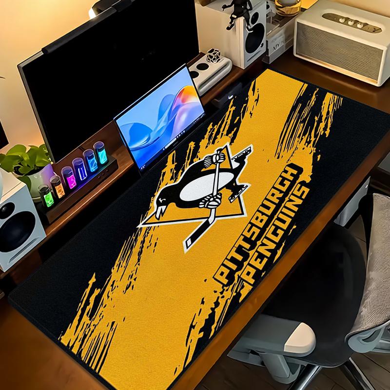 Pittsburgh Penguins Color Mouse Pad Large Gaming Table Cushion Non-slip Laptop Tablet Big Mousepad XXL Mat Mini PC Playmat With Lock Edge