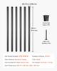 VEVOR Staircase Balusters 51 Pack, 36 In Aluminum Stair Balusters, 3/4 In Water-Proof Round Metal Spindle Railing