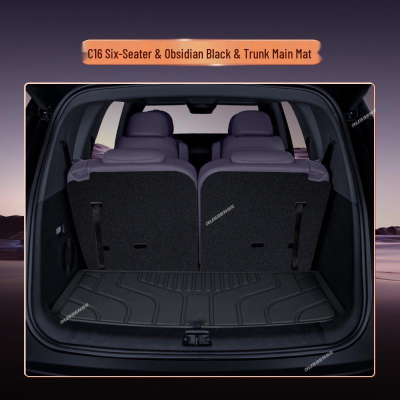Leapmotor C16 Semi-Enclosed Trunk Mat: New Model Car Interior Carpet Tail Box Mat