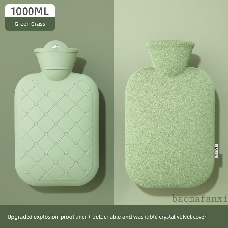 Hot Water Bottle for Warming, Plush Hot Water Bag for Stomach, Bed, and Hand Warming, Explosion-Proof, Suitable for Female Students and Menstrual