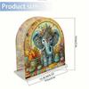 Acrylic Santa Claus Diamond Painting Napkin Rack Decor Diamond Painting Paper Towel Holder 5D DIY Diamond Art Paper Storage Rack