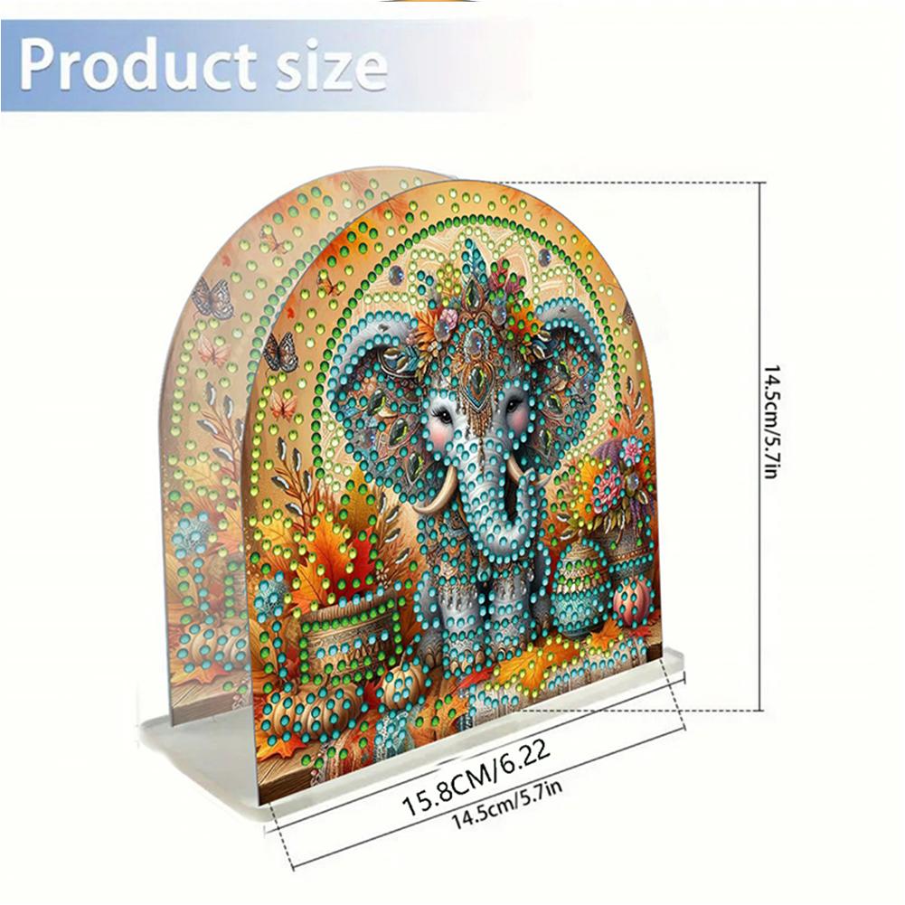 Acrylic Santa Claus Diamond Painting Napkin Rack Decor Diamond Painting Paper Towel Holder 5D DIY Diamond Art Paper Storage Rack