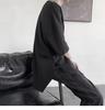 Men's Short-Sleeve Trendy Split T-Shirt, Versatile Loose Fit for Summer
