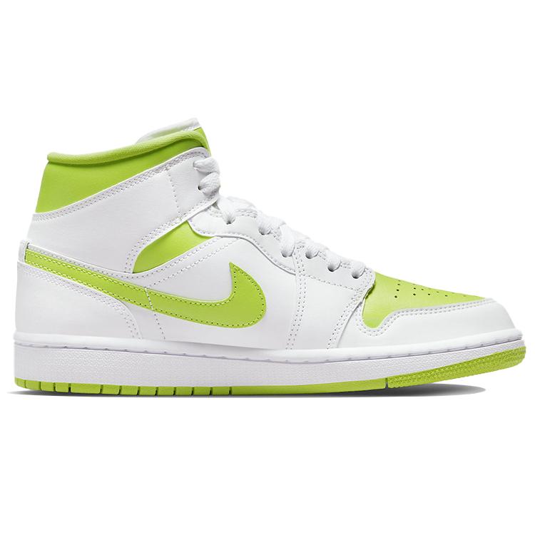 Jordan 1 Mid White Lime Women's BQ6472-131
