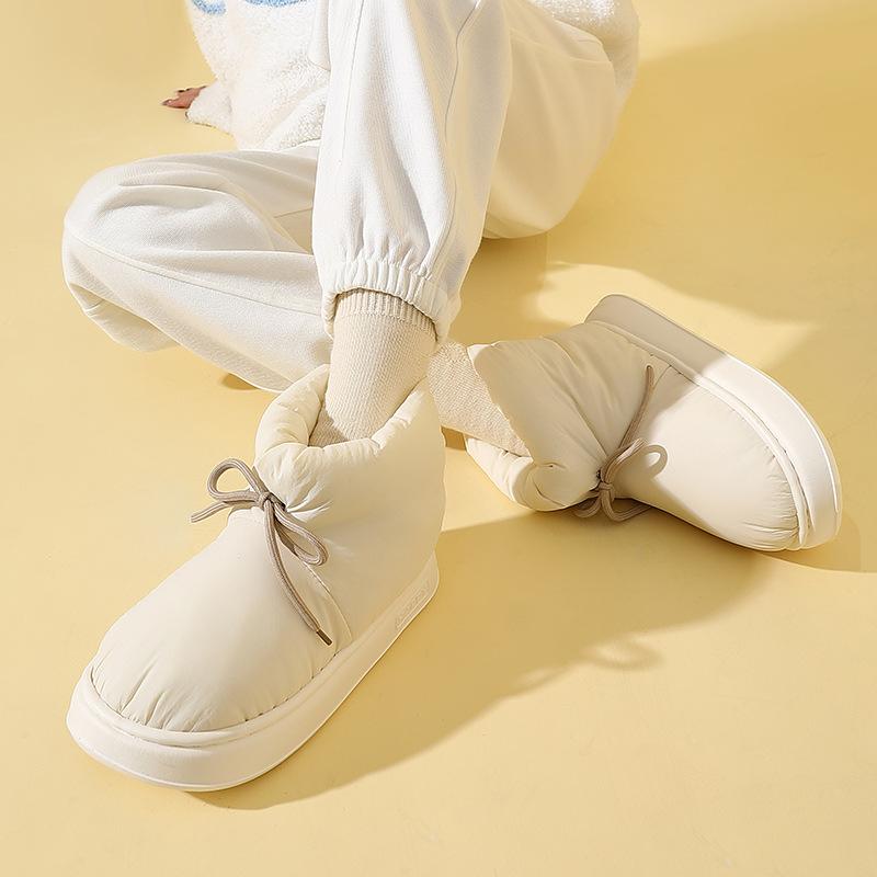 Βαμβακερές παντόφλες High Top Down για Γυναικείες το Χειμώνα Νέο Στυλ Εξωτερικών Ενδυμάτων Τσάντα και Home ζεστά, αντιολισθητικά, αδιάβροχα βαμβακερά παπούτσια για γυναίκες