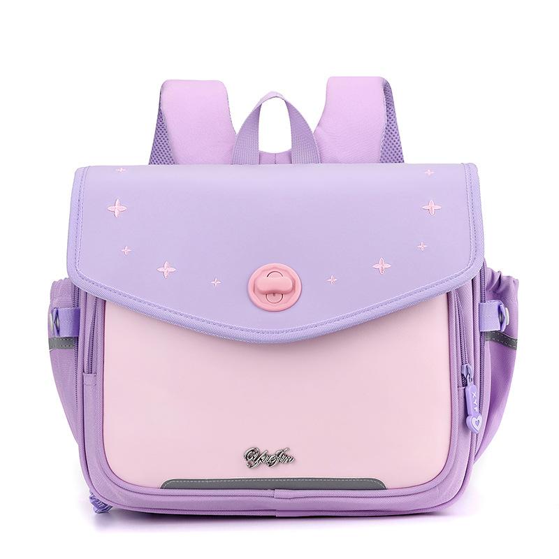 

School bag 2024 spring new foreign style school bag small medium and large class with the same backpack фіолетовий