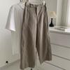 2025 Spring Retro Patchwork Women's Slimming Wide-Leg Workwear Pants