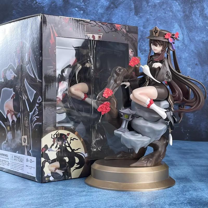 

Genshin Impact 27cm Polyvinyl Chloride Animation Figure Nilu and 23cm Hu Tao Miniature Figure Action Figure Collector-Worthy Plaything Tabletop