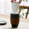 Ceramic Tea Cup Japanese Breakfast Cup With Lid Creative Ceramic Tea Set Office Cup Tea Separation Gift