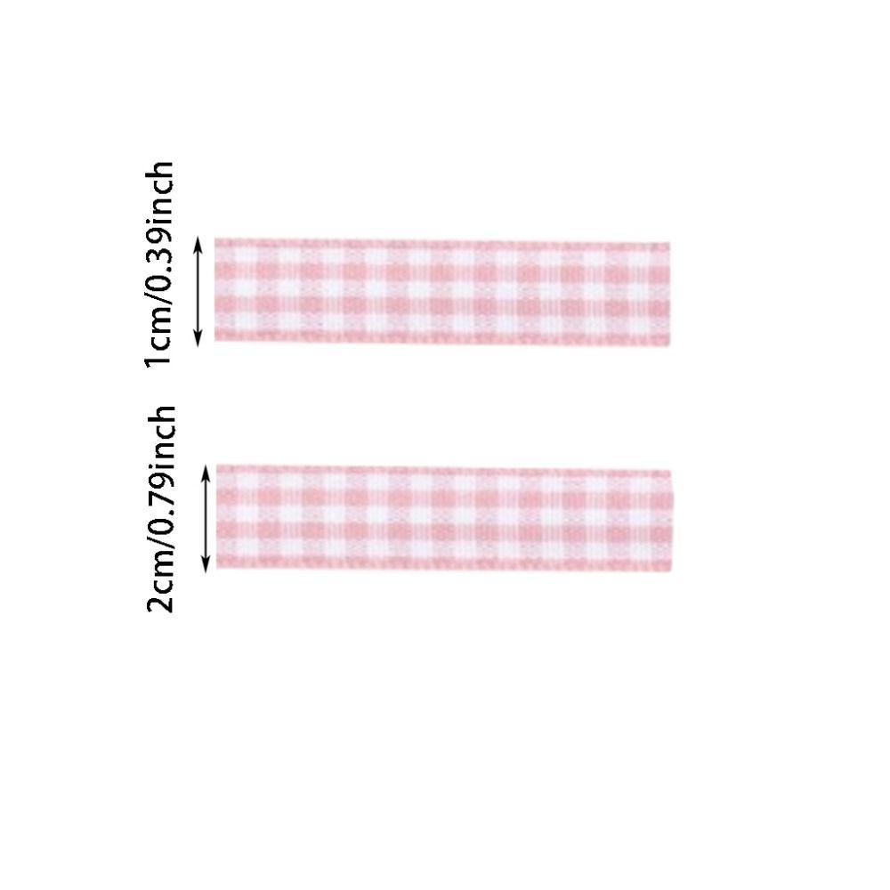 1/2cm Plaid Ribbon DIY Crafts Gift Wrapping Ribbon Variety Pack Gingham Ribbon  Hair Bows