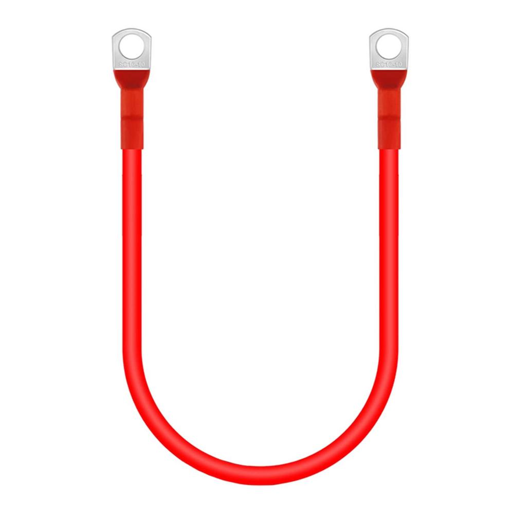 1pcs Battery Cables 5AWG Battery Connection Cable Copper Wire with Terminals for UPS Inverter Battery Series Parallel Connector