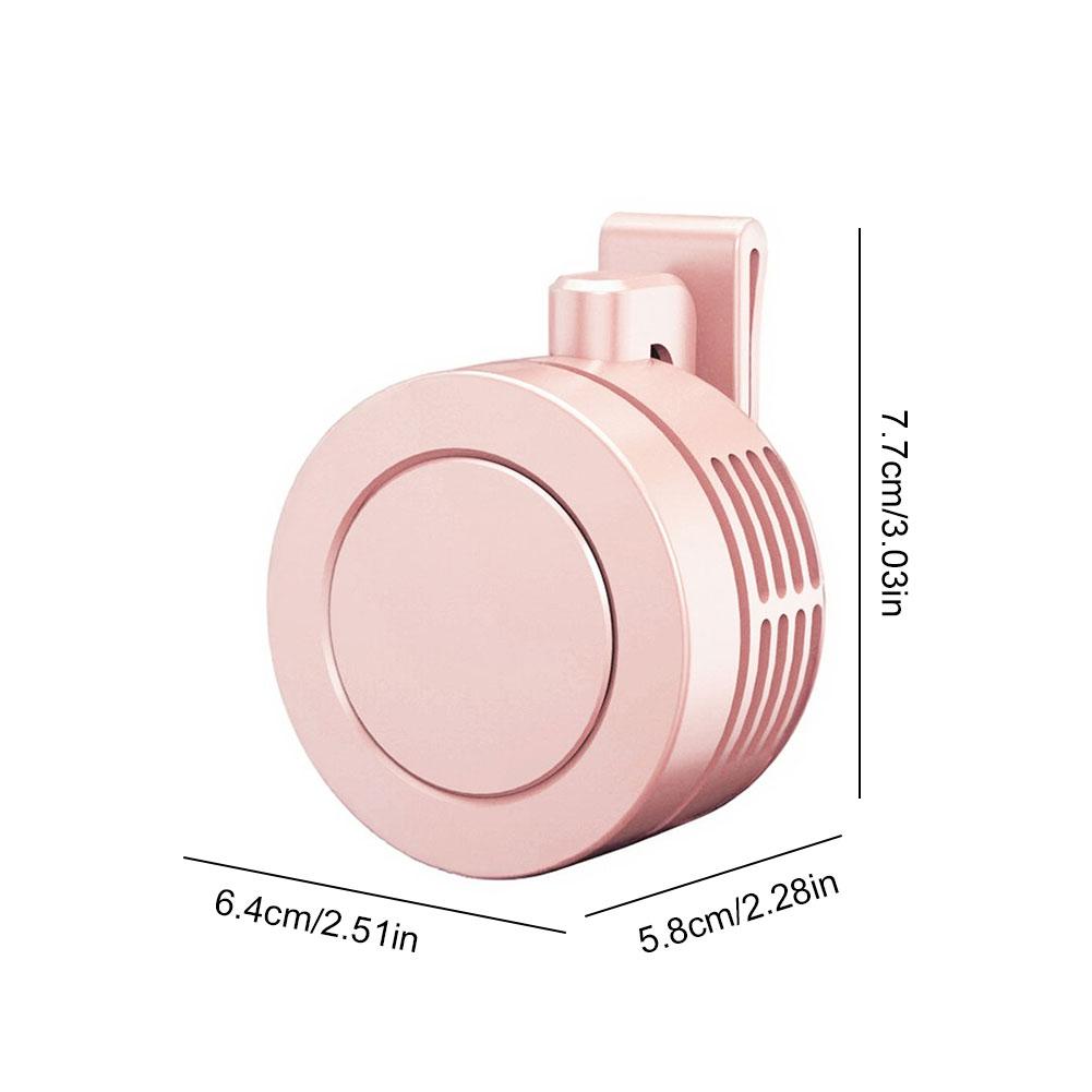 Portable Fan Mini Handheld Rechargeable Bladeless Electric Fan Clip Waist Fan Suitable for Outdoor Ventilation Desktop Small Fan