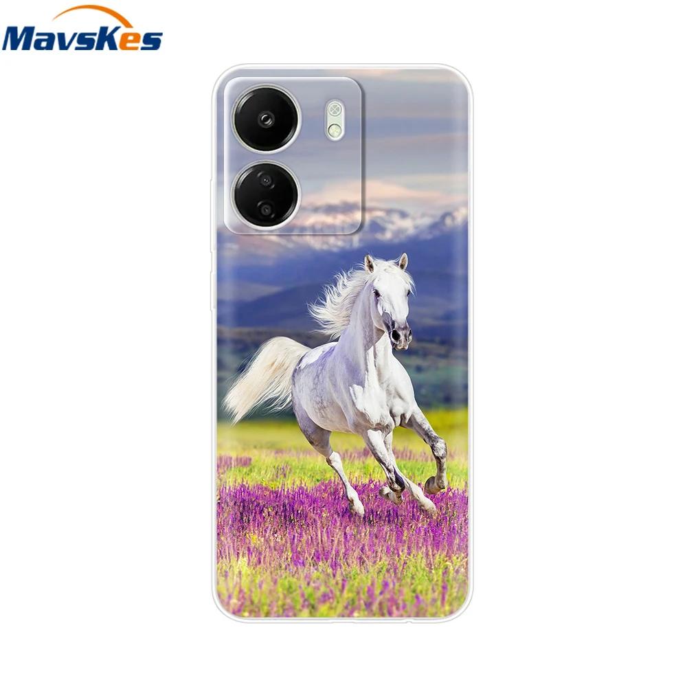 For Xiaomi Poco C65 Cases For Xiaomi Poco C65 Fashion Clear Soft Silicone Phone Cases TPU Fundas for PocoC65 c 65 Coque Bumper