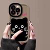 Hello cat for Apple 16 mobile phone case 13 protective case iPhone 15 fun 14 cartoon 12 soft 11