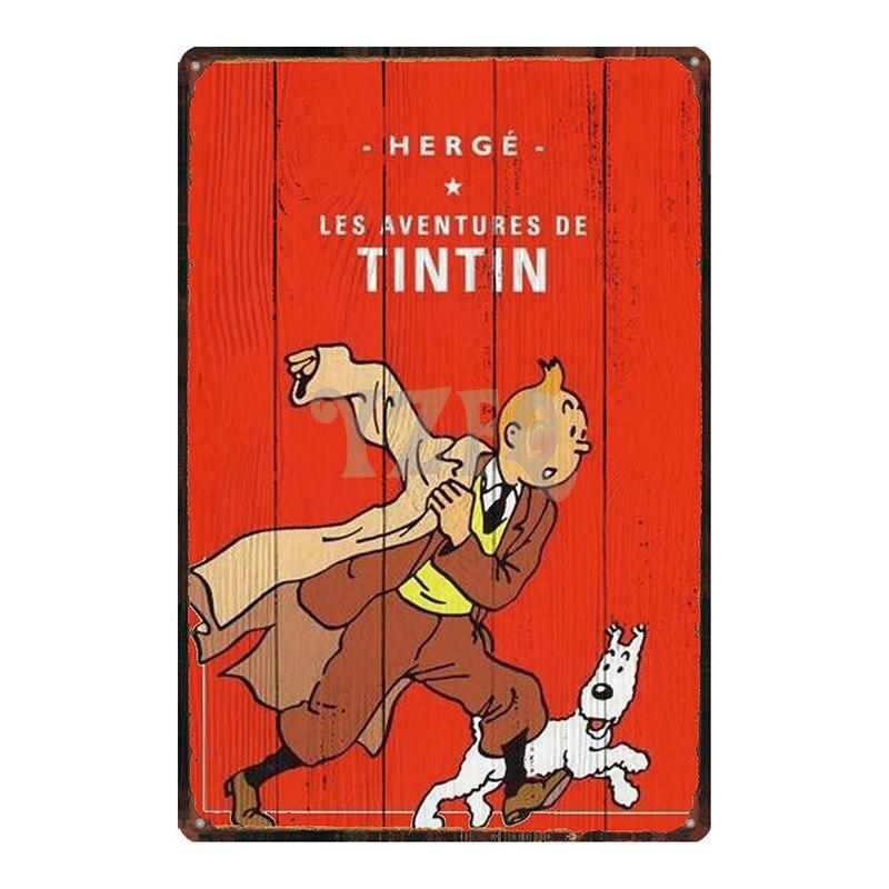 

Vintage Cartoon Movie Tin Sign Metal Wall Art for Kids Room Bar Decor xCM Iron Painting DU 20x30cm（7.8x11.8inch）