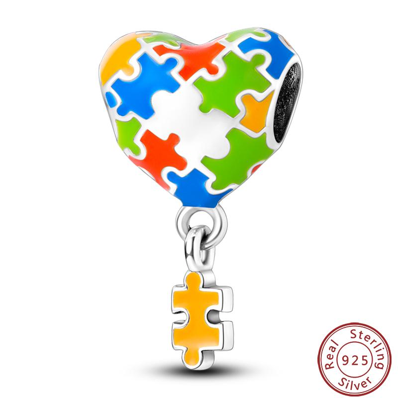 Copper Sincere Emotions Multiple Styles Heart-Shaped Romantic Charms Beads 3Mm Diy Fine Jewelry Making