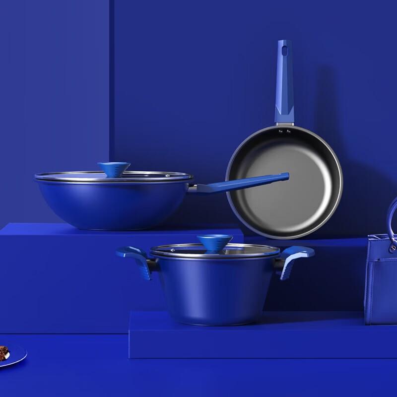 Debole DBL-KKL-02 Blue Water 3-Piece Cookware Set