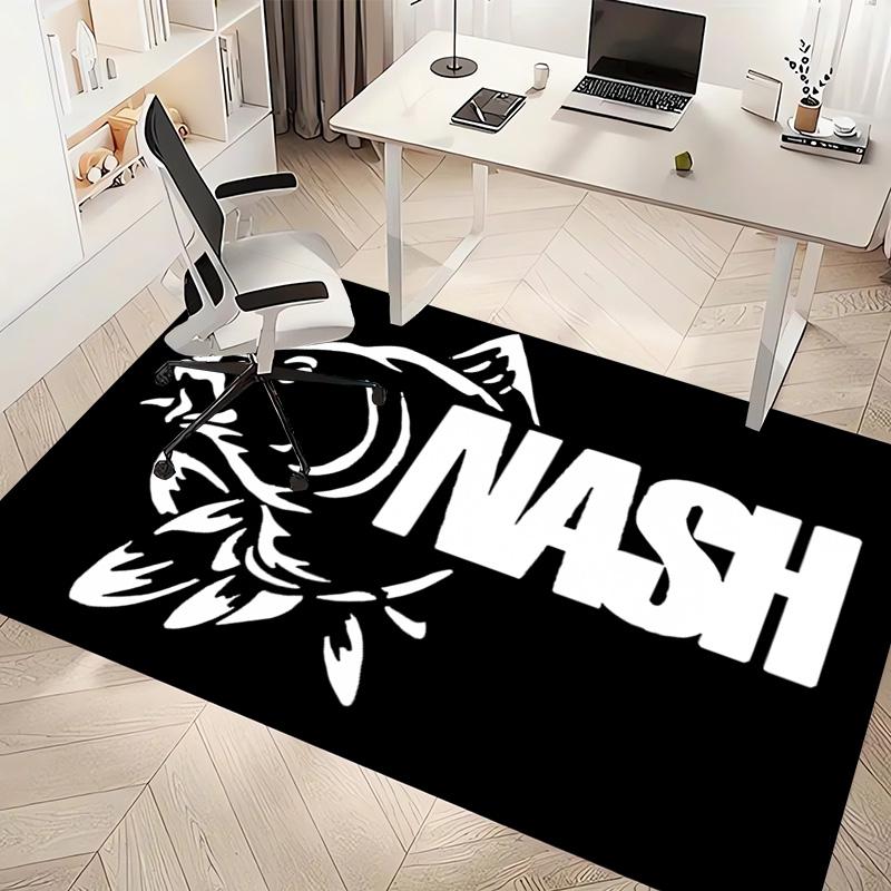 1pc Nash Tackle Print Area Rug - Soft, Washable Non-Slip Indoor Mat, Living Room, Home Office Decorative Rug,Office Decorative