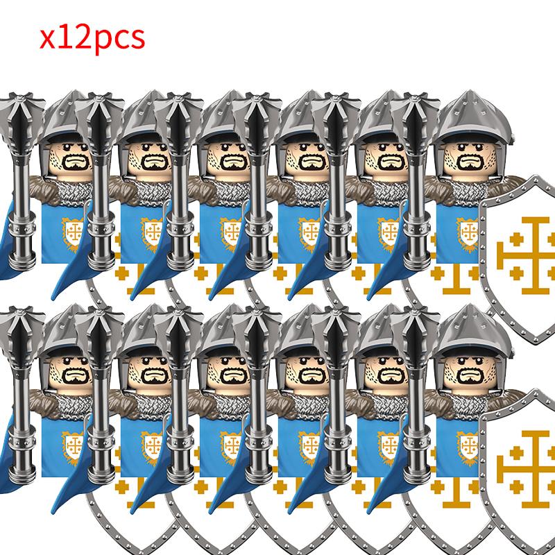 

Средневековые рыцари Иерусалима Триполи Замок Фигурки Солдаты Боевой конь Военные строительные блоки Кирпичики Игрушка для детей подарок