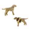 Dalmatian, Carriage Dog, Spotted Coach Dog - Gold-plated Pin Brooch, Elegant Dog Ornament, Unique Pin by Brand