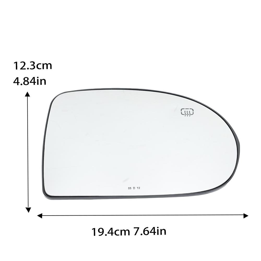 

Скло дзеркала заднього виду для Jeep Compass 2007 2008 2009 2010 2011 2012-2016 Підігріте скло дзеркала заднього виду Автомобільні аксесуари 1pc right
