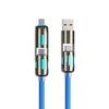 USB Type C lightning-Макс. 240 Вт Быстрая зарядка и Синхронизация данных MFISH 4-в-1 Мульти- USB-кабель для 16/15 iPad