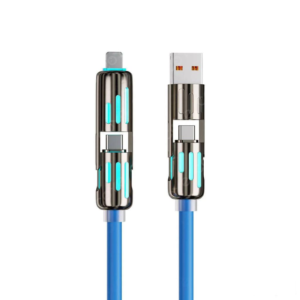 USB Type C lightning-Макс. 240 Вт Быстрая зарядка и Синхронизация данных MFISH 4-в-1 Мульти- USB-кабель для 16/15 iPad
