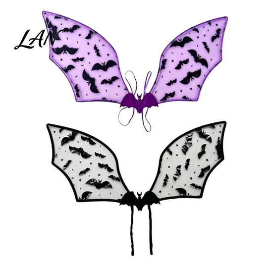 Elastic Strap Bat Wings Wing for Kids Girls, Halloween Fairy Costume Parties, Cosplay, Festivals, Stage Performance Versatile Accessory