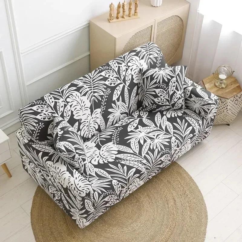 Printed Sofa Cover Stretch Couch Cover Sofa Slipcovers for Couches and Loveseats Washable Furniture Protector for Pets Kids