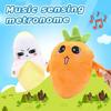 New Interactive Musical Sensing Beat Plush Toys Fruit Musical Doll Fruit Sensing Beat Piano Electric Ragdoll Banana Strawberry