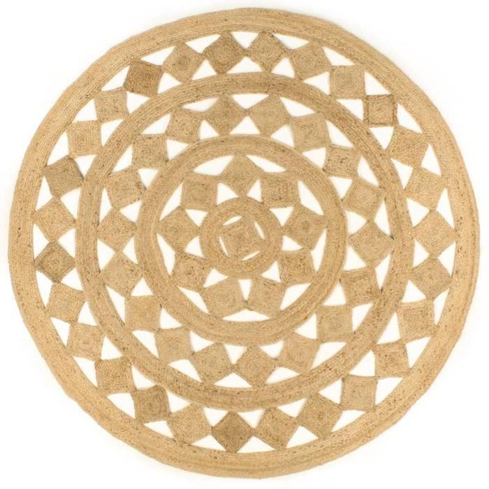 VidaXL Handmade Rug Braided Jute 210 Cm 343615