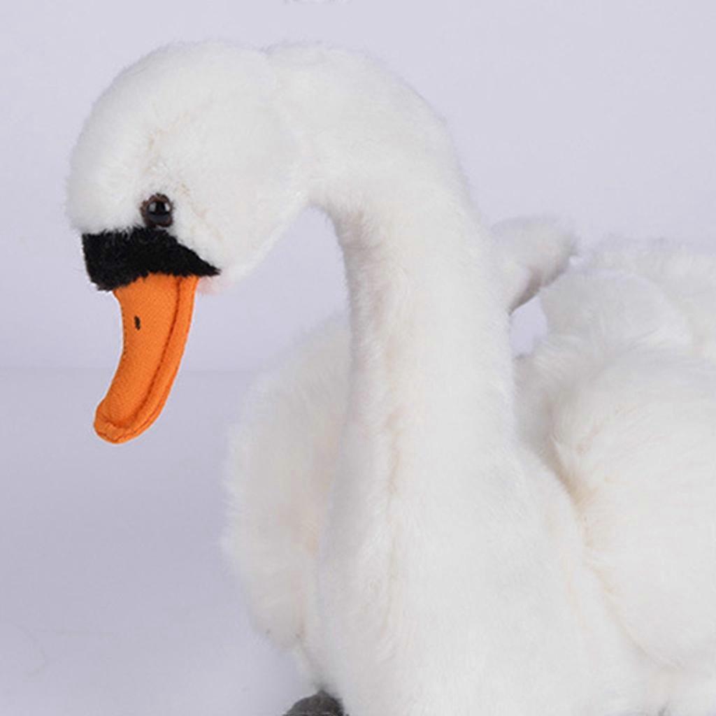 Super Soft Stuffed Plush Toy Simulated Animal Swan Toy Kids Baby Doll Toys -