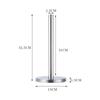 Stainless Steel Stand Paper Towel Holder with Weighted Base Kitchen Roll Holder Paper Towelholder for Kitchen and Bathroom