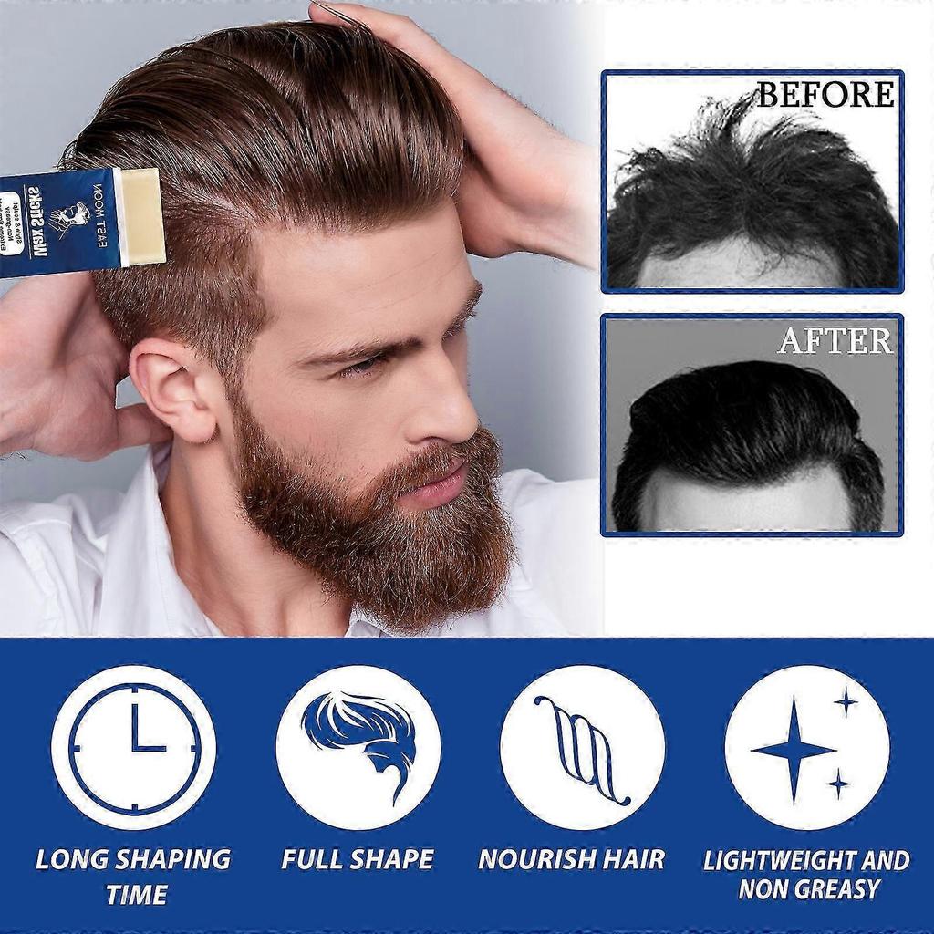 East Moon men's hair wax stick broken hair care lasting shaping natural & fluffy three-dimensional easy shaping hair wax stick