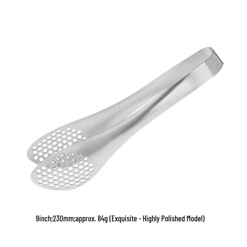 HEC CURTA 9-inch Perforated Stainless Steel Food Tongs