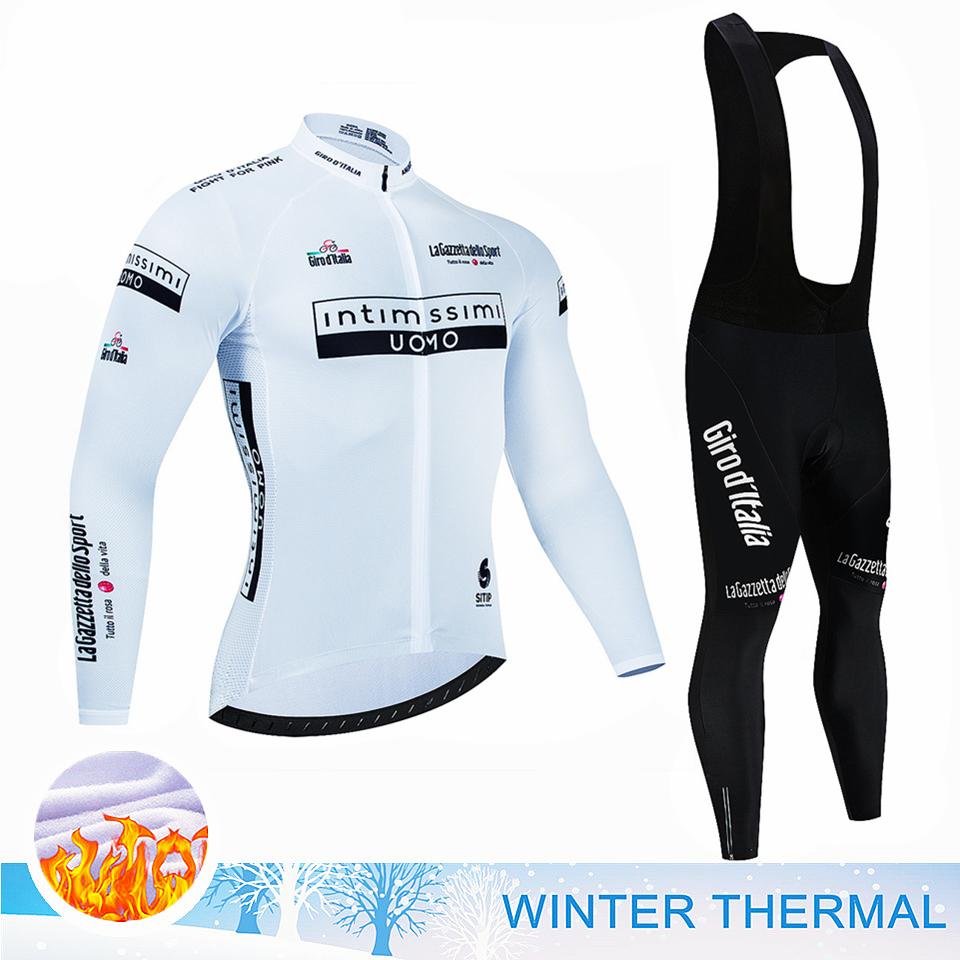 Zimní fleecový cyklistický dres Tour of Italy, cyklistický dres, MTB závodní cyklistický dres, oblek, venkovní sportovní cyklistický set, oblečení Ropa Ciclismo