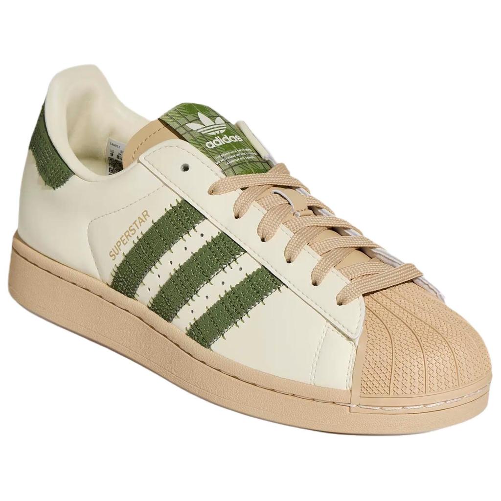 adidas Tênis Originals Superstar 2 Versátil Confortável para Skate Unissex Bege KJ3967