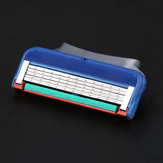 4Pcs Men Razor Blade Refills 5 Layers Stainless Steel Manual Shaver Trimmer Blades Cartridges Replacement Husband Father Gift