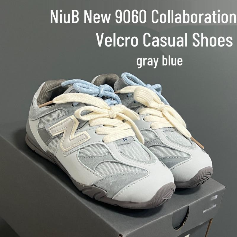 NB Collaborazione Originale Velcro Leggere Traspiranti Bambini Stile Miu Scarpe da Allenamento Tedesche - Edizione Forrest Gump per Tutte le Età.