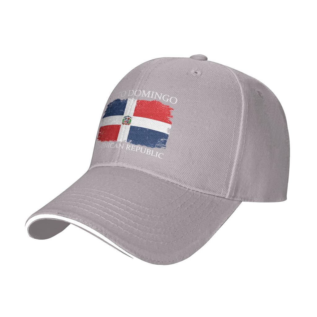 Santo Domingo Dominican Republic Flag Trucker Hat Spring Sunscreen Cap Unisexs Womens Baseball Cap Casual Outdoor Hats