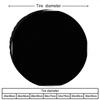 Solid Color Spare Tire Cover Durable Polyester Universal Vehicle Protector Easy Install