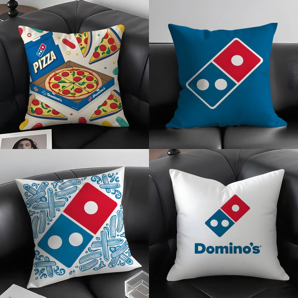 D-Domino'S Pizza Brand Cushion Cover Pillowcase Ultra Soft Skin Friendly Fabric Cloud Like Comfort & Concealed Zipper
