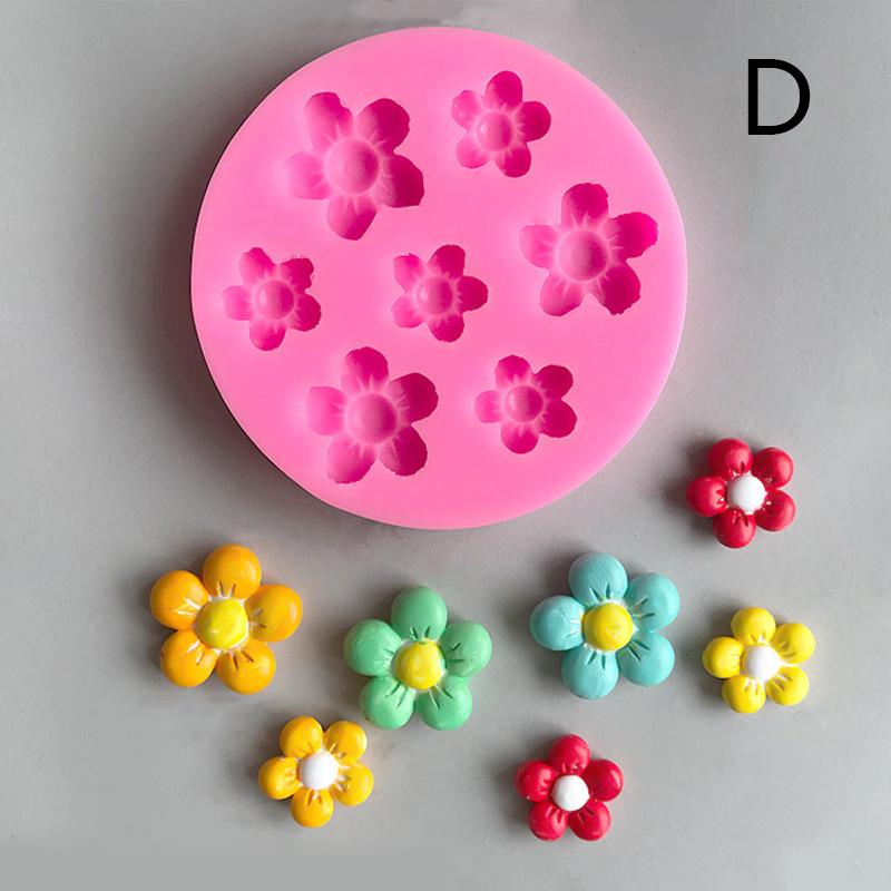 3D Cherry Blossoms Flowers Silicone Mold Diy Sugarcraft Chocolate Fondant Cake Decorating Birthday Wedding Party Baking Mold